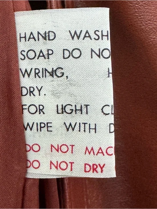 Vintage Brown Faux Leather Belted Jacket Womens M Western Shacket - Picture 8 of 11